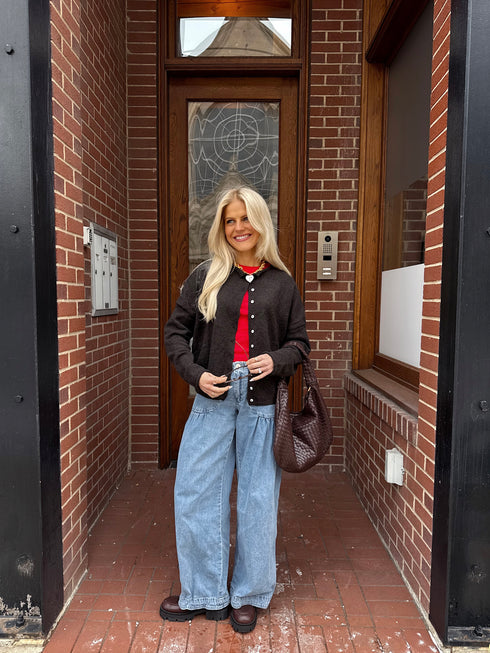 Coco Cutie Cardigan // Chocolate